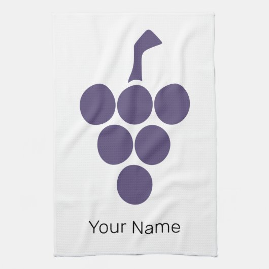 Wijnstok of wijn voor druiven en wijnsommelier theedoek (Verticaal)