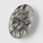 Wijnstok op Boom in Zwarte Witte Natuur Ronde Klok (Hoek)