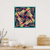 wijnstok poster (Keuken)