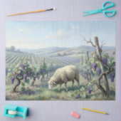 Wijnstok Schapen Decoupage Tissuepapier (Craft)