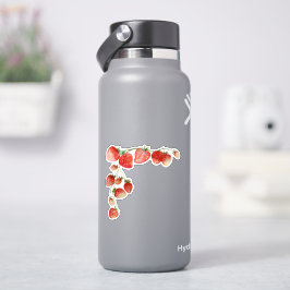 Wijnstok van Rode Aardbeien Sticker