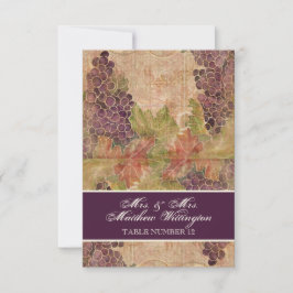 Wijnstok Wijngaard Trouwtafel Nummer Stoelenindeli Kaart