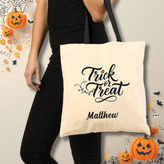 Wijnstokaccenten Trick or Treat Halloween Tote Bag