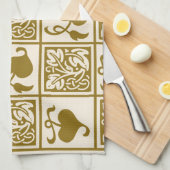  wijnstokbladeren theedoek (Quarter Fold)