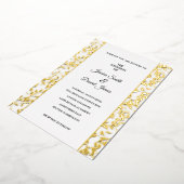 wijnstokbruiloft folie uitnodiging (Gedraaid)