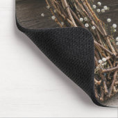 Wijnstokhartkrans met Baby's Breath Muismat (Hoek)
