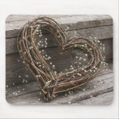 Wijnstokhartkrans met Baby's Breath Muismat (Voorkant)