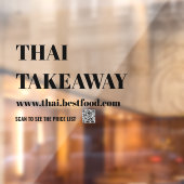 Wijnstokjes voor voedsel-Takeaway Raamsticker (Vel 2)