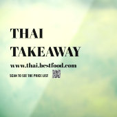 Wijnstokjes voor voedsel-Takeaway Raamsticker (Vel 3)