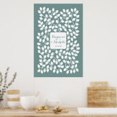 Wijnstokken - 150 Signature Guest Book Alternative Poster (Keuken)