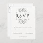 wijnstokken bruiloft RSVP briefkaarten (Voorkant / Achterkant)