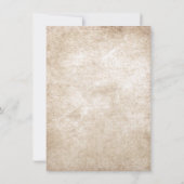  wijnstokken Elegant Rustic Wedding Invitations Kaart (Achterkant)