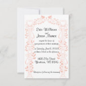 Wijnstokken en kolommen Uitnodiging voor bruiloft (Voorkant)