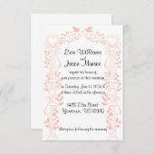 Wijnstokken en kolommen Uitnodiging voor bruiloft (Voorkant / Achterkant)