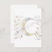 Wijnstokken en Maan Bedankkaart (Voorkant / Achterkant)