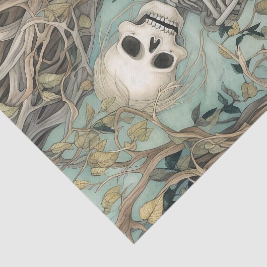  wijnstokken en skelet tissuepapier (Detail)