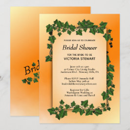 Wijnstokken met Cadeauregister Oranje Vrijgezellen Kaart