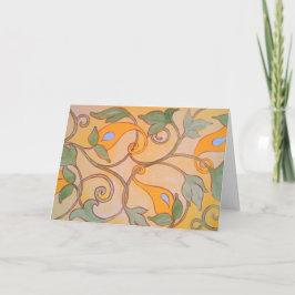 Wijnstokken op goud kaart