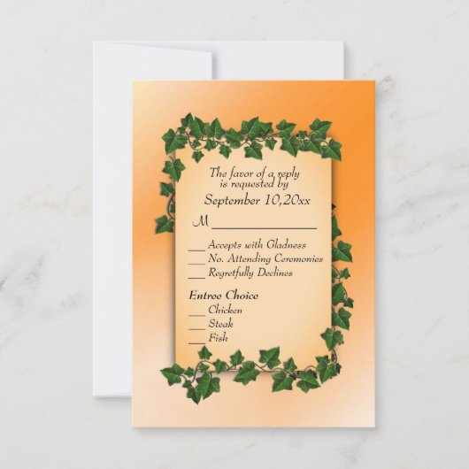 Wijnstokken op Oranje Herfst RSVP w Entree (Voorkant)