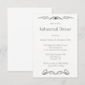  wijnstokken repetitie dineruitnodigingen kaart (Voorkant / Achterkant)