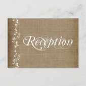  wijnstokken Rustic Wedding Reception Kaarten (Voorkant)