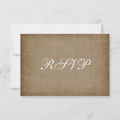 wijnstokken Rustic Wedding RSVP-kaarten RSVP Kaartje (Achterkant)