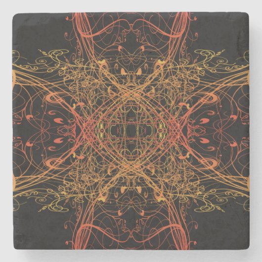 Wijnstokken Stenen Onderzetter (Voorkant)