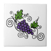 Wijnstokken Tegeltje (Voorkant)