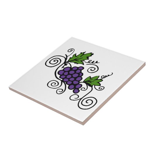 Wijnstokken Tegeltje (Zijkant)