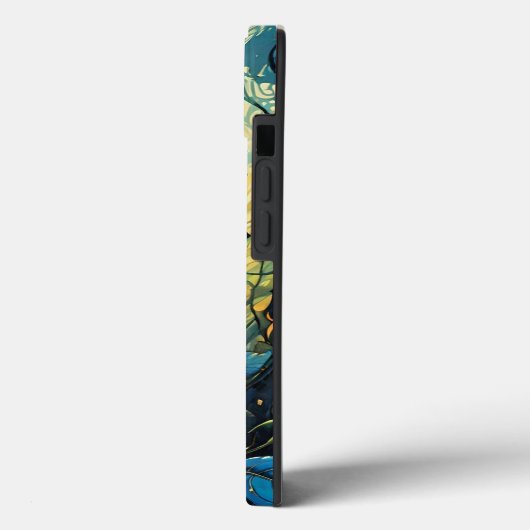 Wijnstokken van blauw Roos 1 Case-Mate iPhone Case (Achterkant / Links)