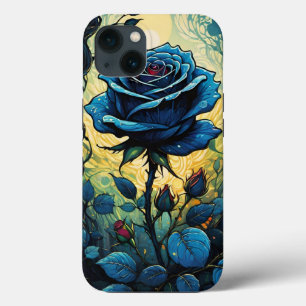 Wijnstokken van blauw Roos 1 Case-Mate iPhone Case