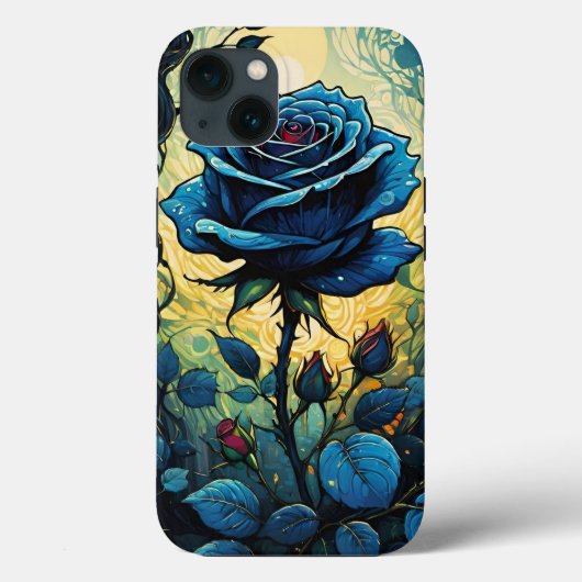 Wijnstokken van blauw Roos 1 Case-Mate iPhone Case (Achterkant)