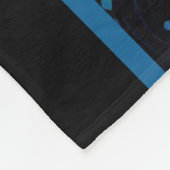 Wijnstokken van blauw Roos 1 Fleece Deken (Hoek)