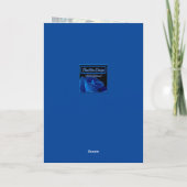 Wijnstokken van blauw Roos 1 Kaart (Achterkant)