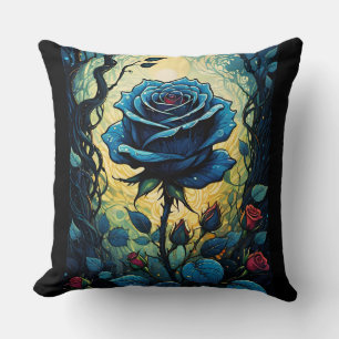 Wijnstokken van blauw Roos 1 Kussen