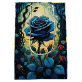 Wijnstokken van blauw Roos 1 Medium Cadeauzakje (Achterkant)