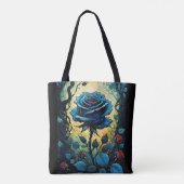 Wijnstokken van blauw Roos 1 Tote Bag (Achterkant)