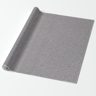 Wijnstokken van het Blad van de lavendel de Grijze Cadeaupapier