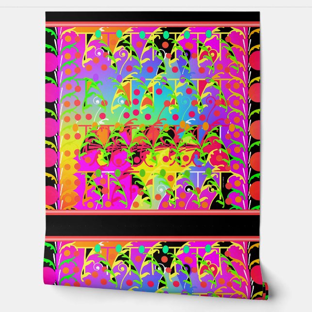 wijnstokraancollage behang (Afrollen)