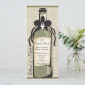 Wijnstokrassen en flesjes kaart (Staand voorkant)