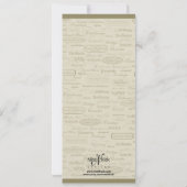 Wijnstokrassen en flesjes kaart (Achterkant)