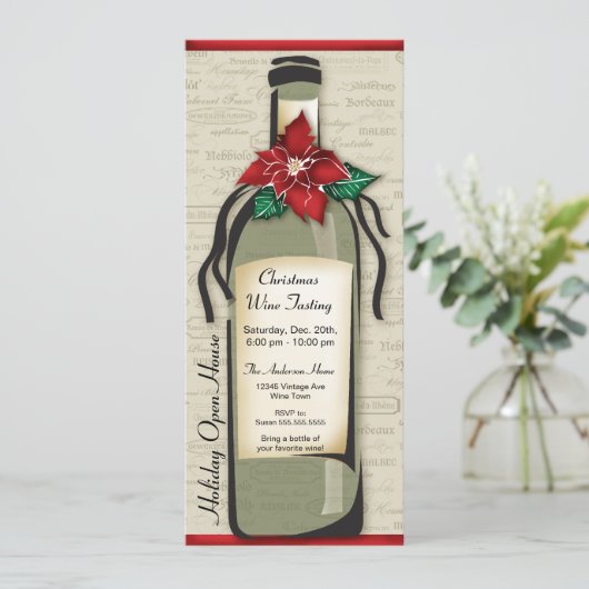 Wijnstokrassen- en groothandelsfeestdag kaart (Staand voorkant)