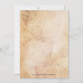 Wijnstokthema Bridal Shower Invitation Kaart (Achterkant)