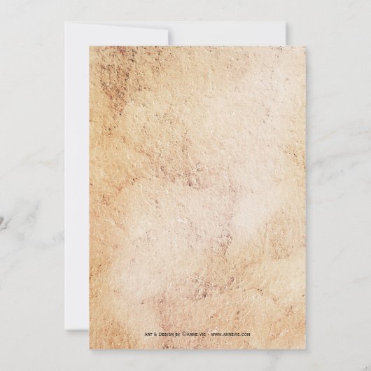 Wijnstokthema Bridal Shower Invitation Kaart (Achterkant)