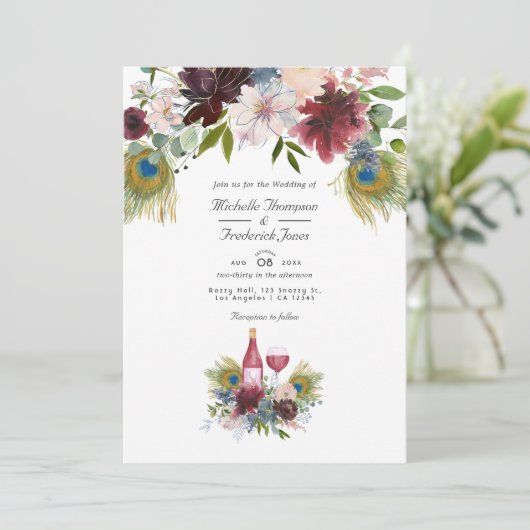 Wijnstokweduwschap met Bourgogne en marinescheepva Kaart (Staand voorkant)