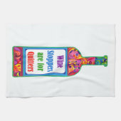 Wijnstoppen voor Quitters ™ Kitchen Tea Towel Theedoek (Horizontaal)