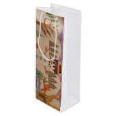 Wijntas in een winterWonderland Wijn Cadeautas (Voorkant Gekanteld)