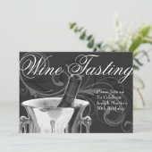 Wijntest 50e verjaardag Franse legant Kaart (Staand voorkant)