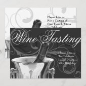 Wijntest 50e verjaardag Franse legant Kaart (Voorkant / Achterkant)