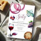 Wijntest 60th BIRTHDAY Uitnodiging